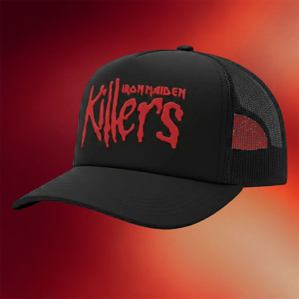 Iron Maiden Merch Killers 45 Trucker Hat Embroidered Iron Maiden Hat Presents For Him - Merchluma