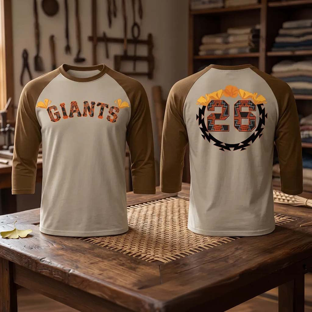 SF Giants Native American Heritage Night August 28 2026 Raglan Shirt SF Giants Merch Fan Gear - Merchluma