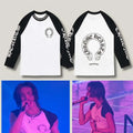 Stray Kids Hyunjin Chrome Hearts Horseshoe Raglan Shirt Stray Kids Concert Merch Fan Gifts - Merchluma