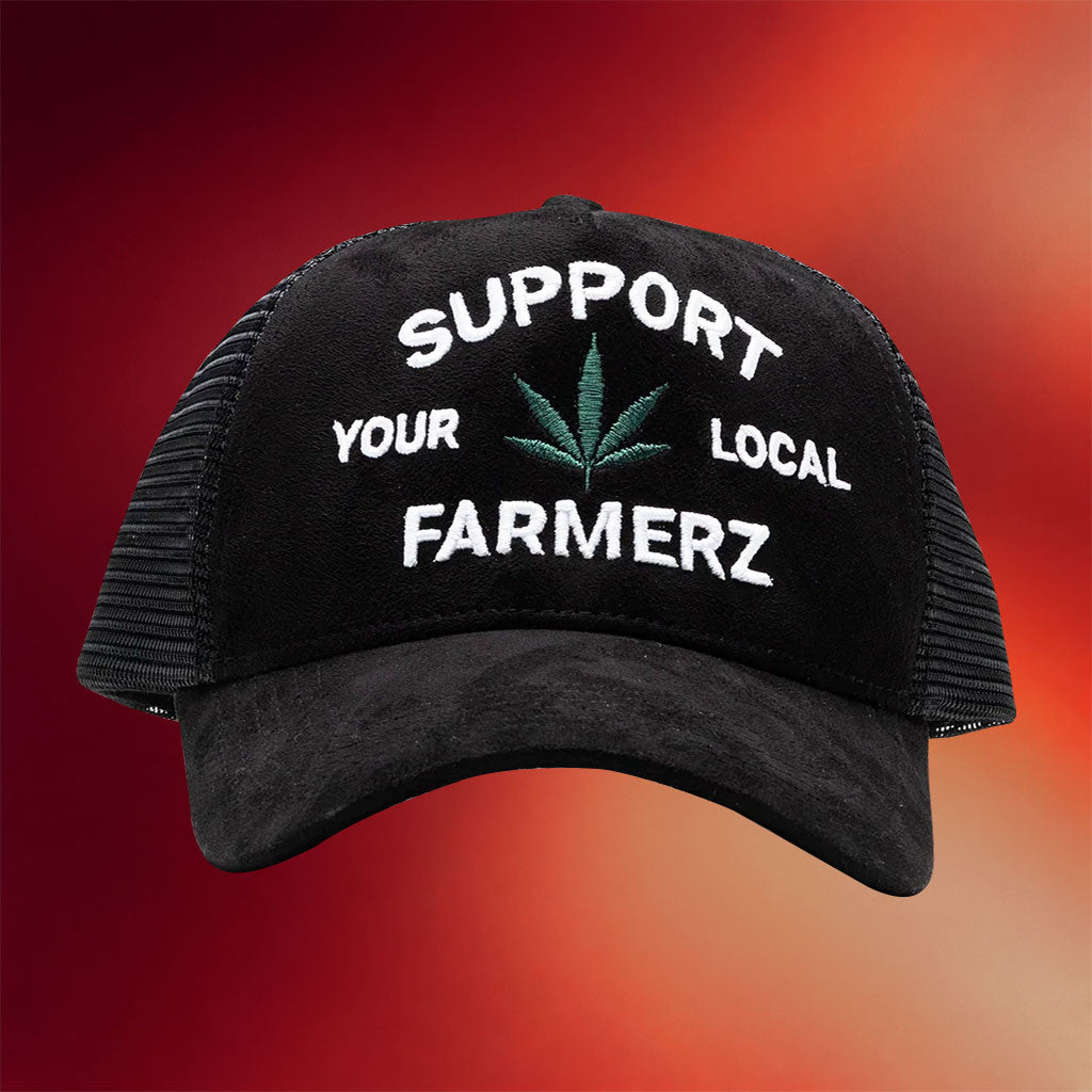 Rancho Humilde Merch 2026 LF Support Farmerz Embroidered Trucker Hat Gifts For Him - Merchluma