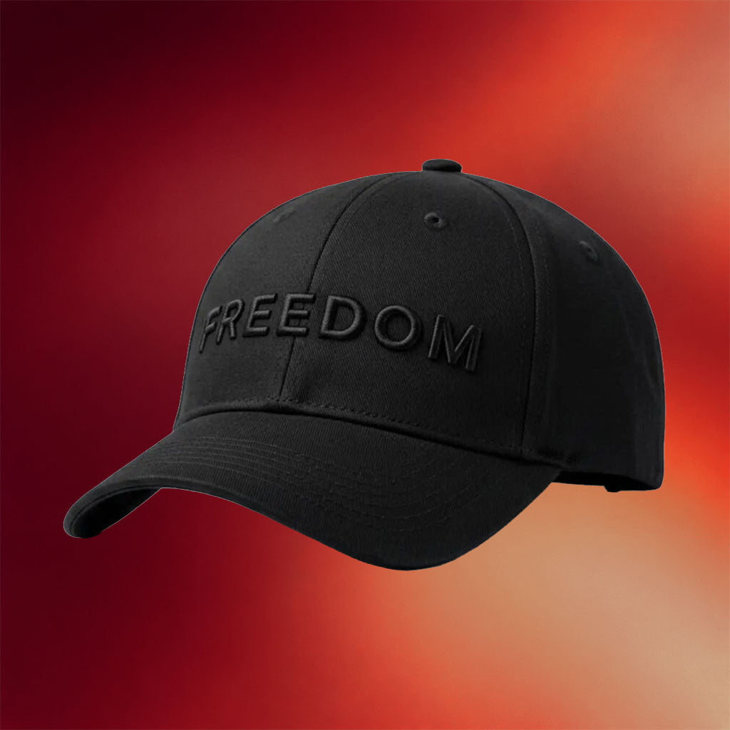 Erika Kirk Black Freedom Hat Embroidered Charlie Kirk Memorial Cap TPUSA Merch Gifts Ideas - Merchluma