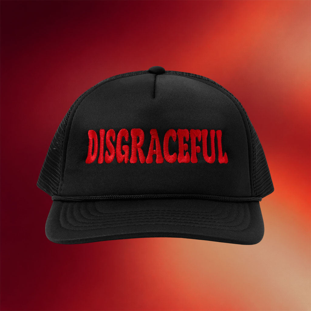 Unwell Merch 2026 Disgraceful Trucker Hat Embroidered Gifts For Friends - Merchluma