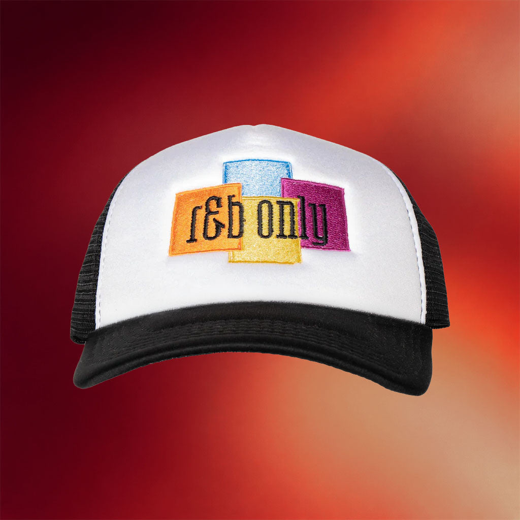 R&B Only Merch 90's R&B Only Trucker Hat Embroidered Gifts For Music Lovers - Merchluma