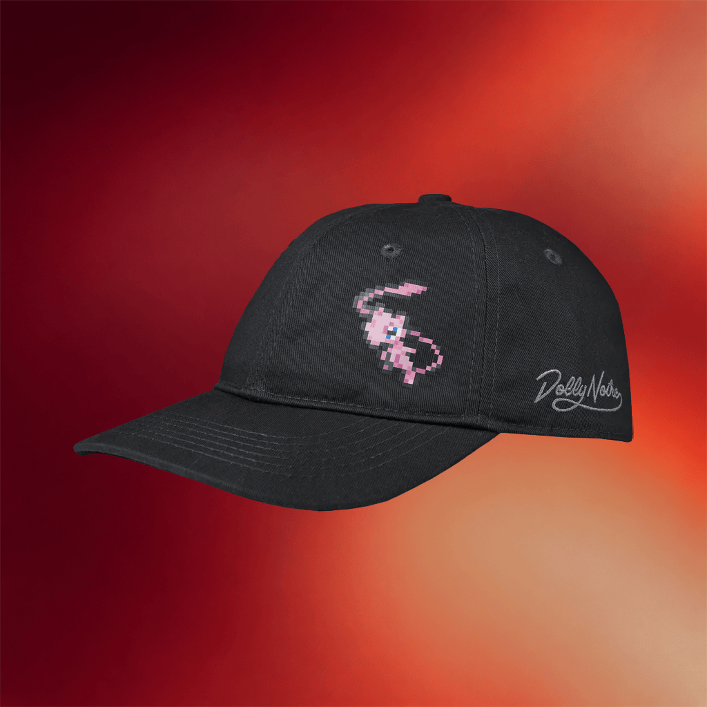 Dolly Noire X Pokemon Merch 2026 Mew 8 Bit Hat Gift Ideas For Pokemon Fans - Merchluma