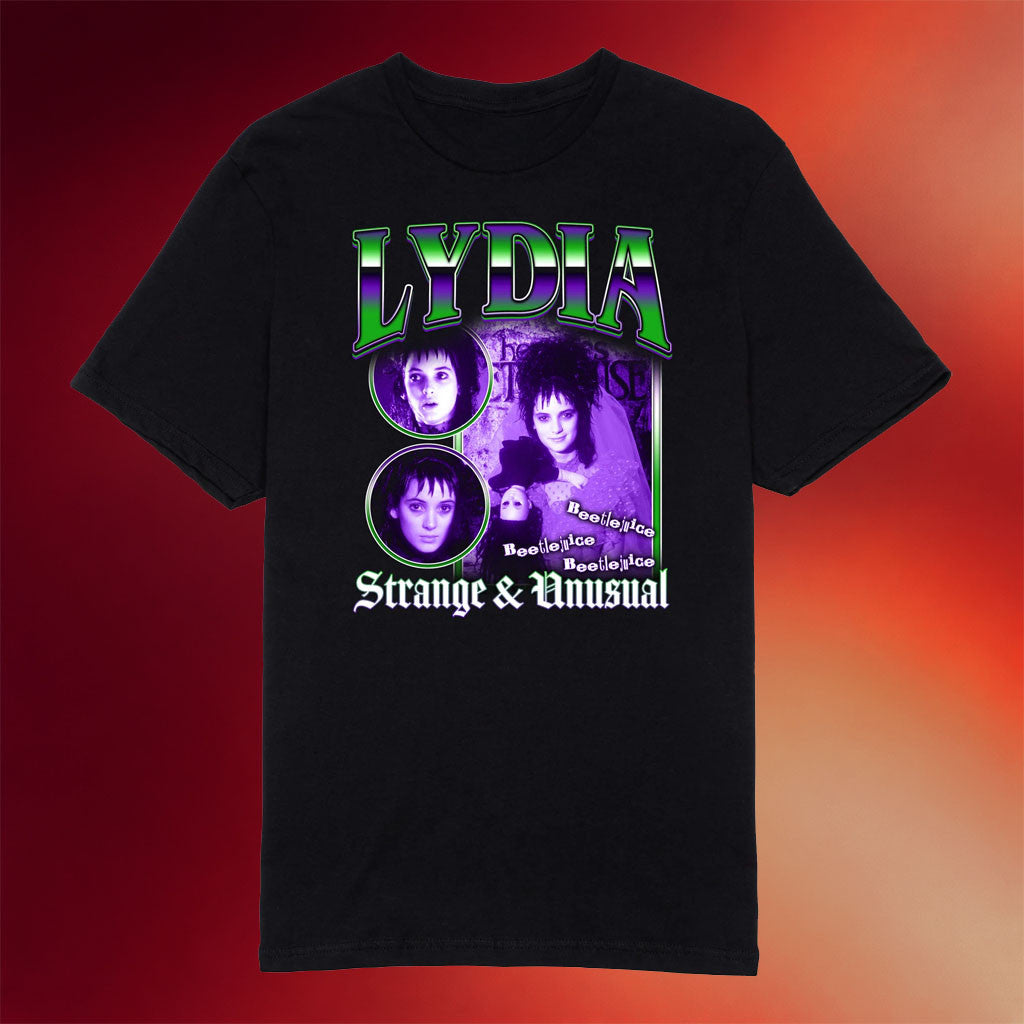 Culturefly Merch 2026 Beetlejuice Lydia Deetz T-Shirt Strange And Unusual Tee Beetlejuice Merch - Merchluma
