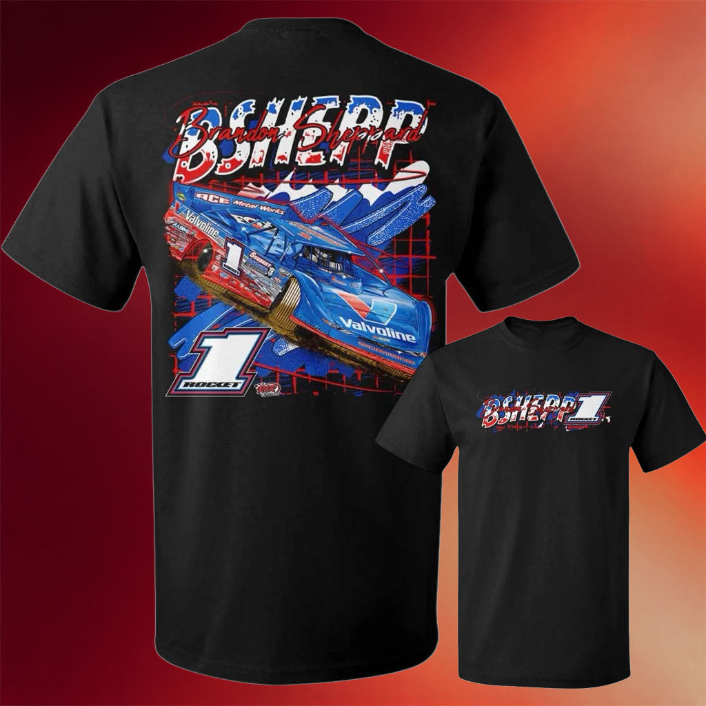 Brandon Sheppard Merch 2026 Rocket1 X BSheep Chaos T-Shirt Best Gift For Racing Fans - Merchluma