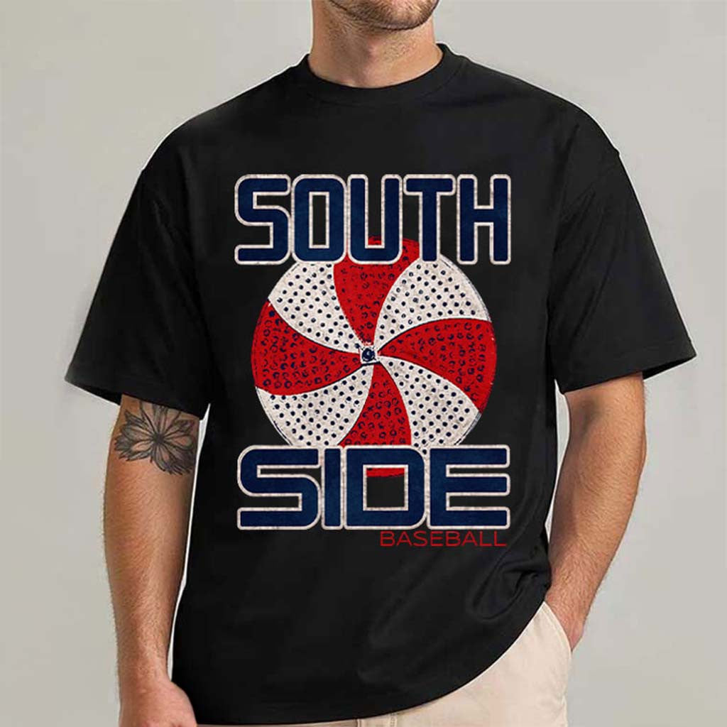Chicago White Sox South Side Baseball T-Shirt White Sox Merch Gift For Baseball Lovers - Merchluma