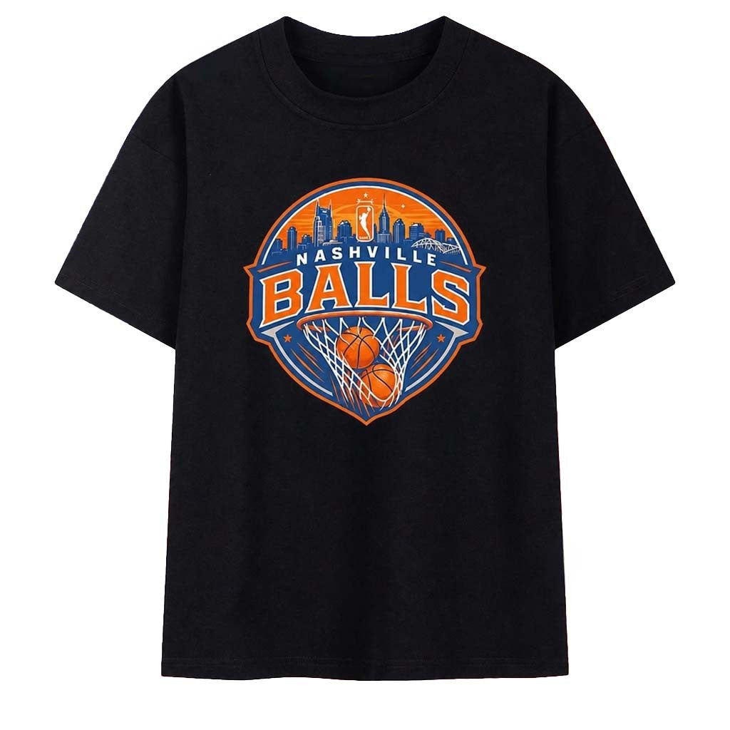 Nashville Balls WNBA Logo T-Shirt Nashville Balls Merch Gift for Basketball Lovers - Merchluma