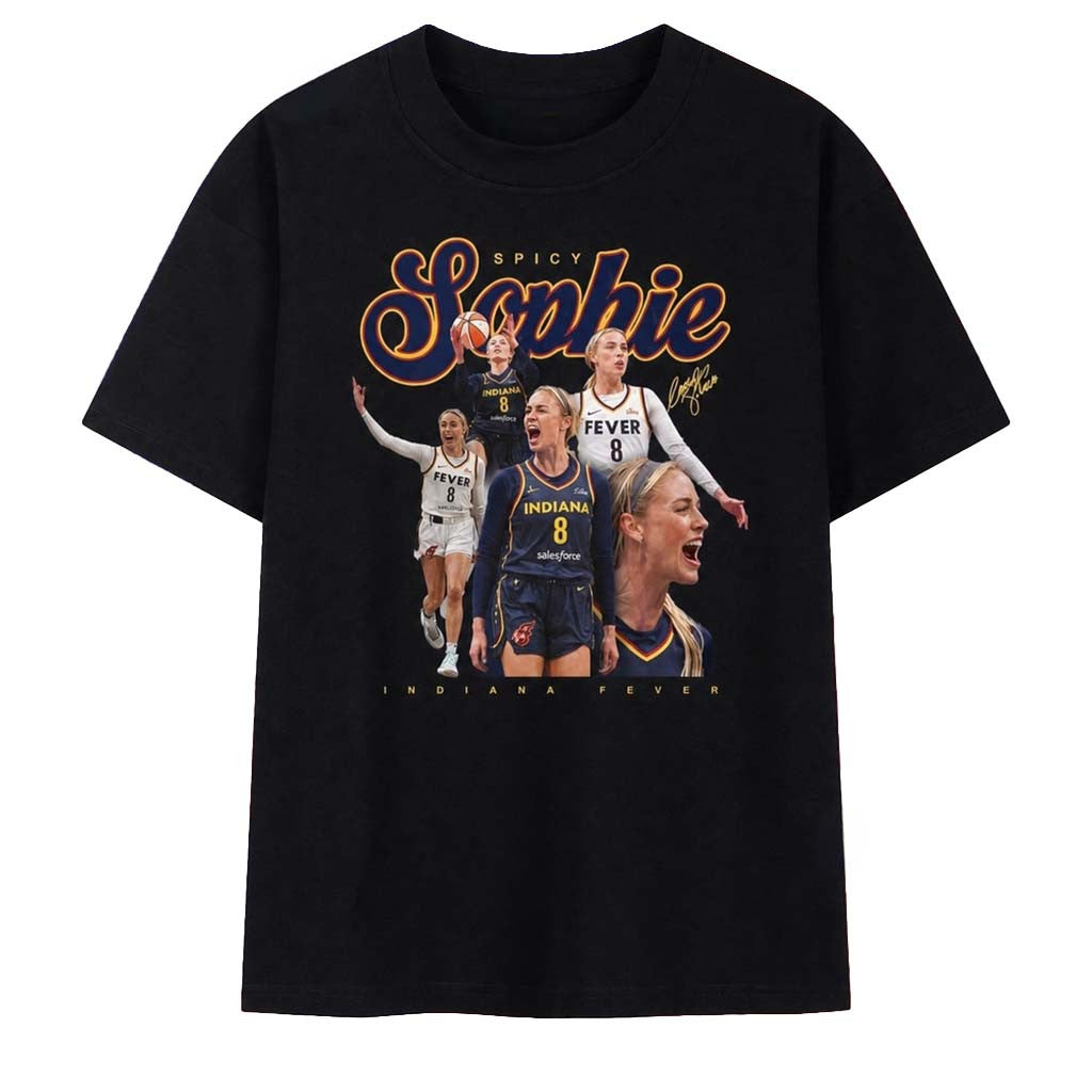 Spicy Sophie Cunningham Indiana Fever T-Shirt Sophie Cunningham Merch Basketball Fan Apparel - Merchluma