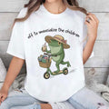 Frog Off To Unsocialize The Children T-Shirt Homeschool Moms Club Clothing Gifts Ideas - Merchluma