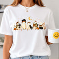 Ghost Black Cat Spooky Season T-Shirt Cute Halloween Gift For Cat Lovers - Merchluma