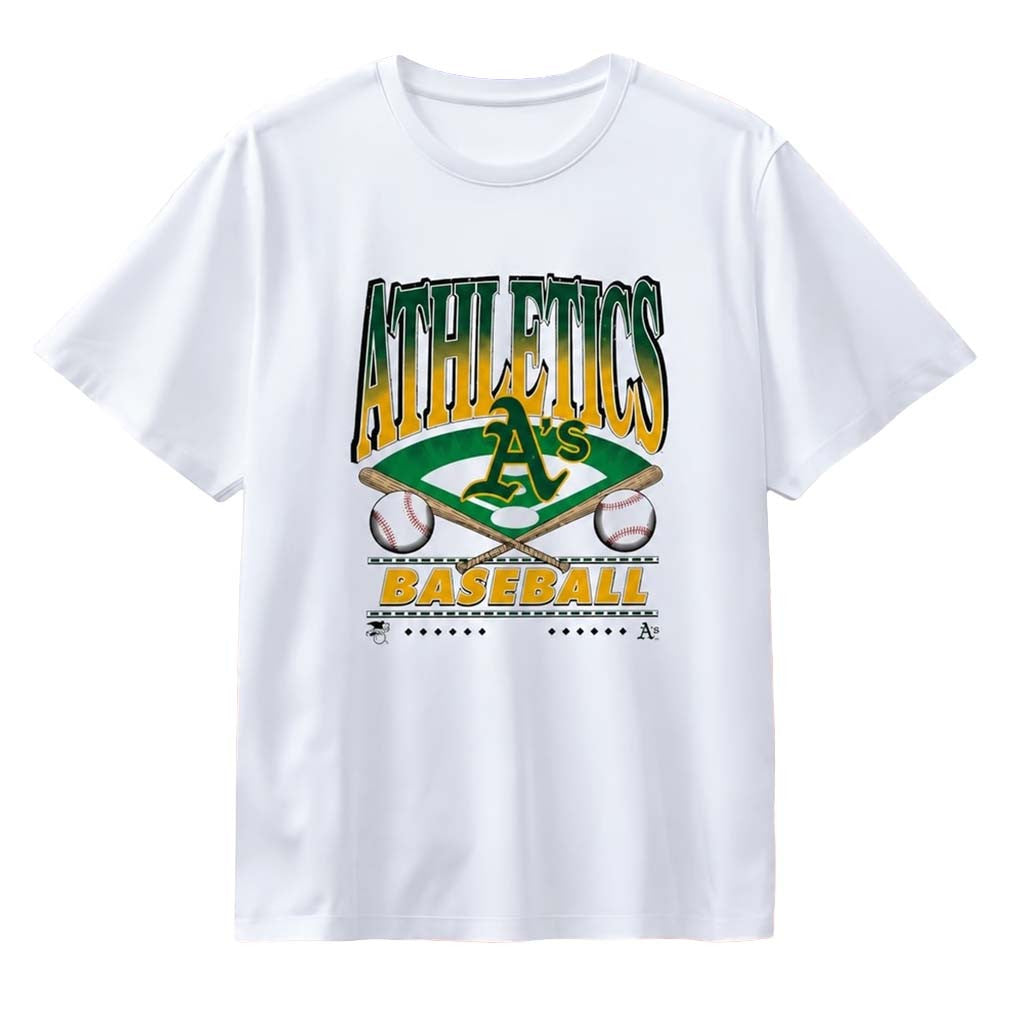 Oakland Athletics A's Baseball T-Shirt White Athletics Merch 2026 Gift For Baseball Lovers - Merchluma