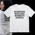 Togethxr Everyone Watches Womens Sports T-Shirt White Unique Gift For Sports Lovers - Merchluma