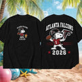 Atlanta Falcons Snoopy Football 2026 Vintage Shirt Atlanta Falcons Merch Present For Game Day - Merchluma