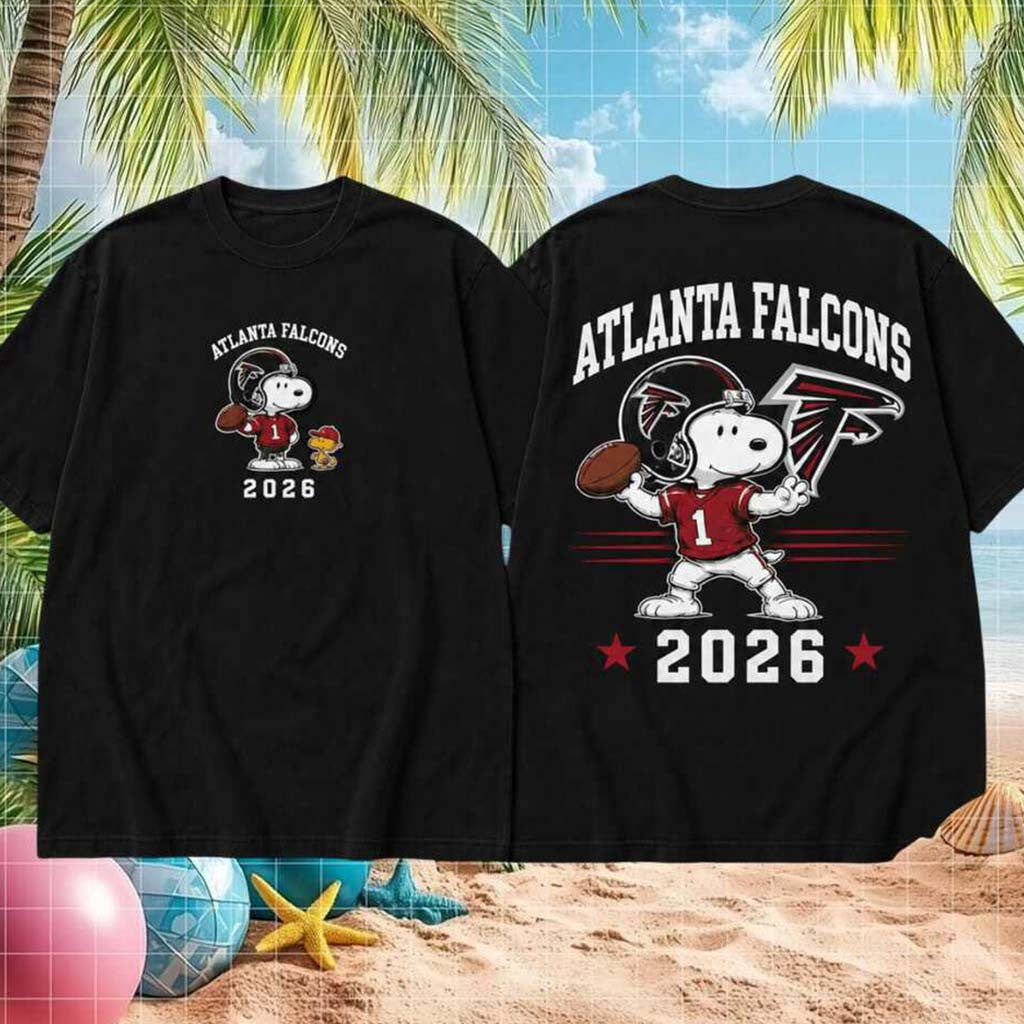 Atlanta Falcons Snoopy Football 2026 Vintage Shirt Atlanta Falcons Merch Present For Game Day - Merchluma