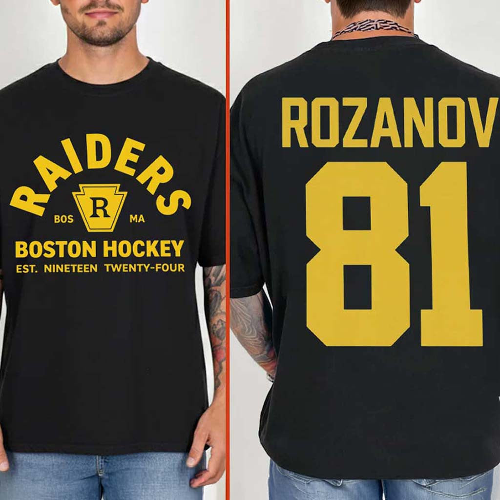 Boston Raiders Rozanov #81 T-Shirt Heated Rivalry Merch Best Gift For Movie Lovers - Merchluma