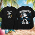 Carolina Panthers Snoopy Football 2026 Vintage Shirt Carolina Panthers Merch Game Day Gifts - Merchluma