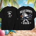 Dallas Cowboys Football Snoopy 2026 Shirt Dallas Cowboys Merch Present For Football Lovers - Merchluma