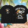 Green Bay Packers Football Snoopy 2026 Shirt Packers Merch Gift For Football Fans - Merchluma