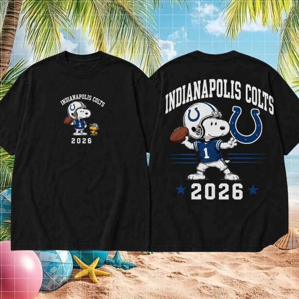 Indianapolis Colts Football Snoopy 2026 Shirt Indianapolis Colts Merch Game Day Outfits - Merchluma