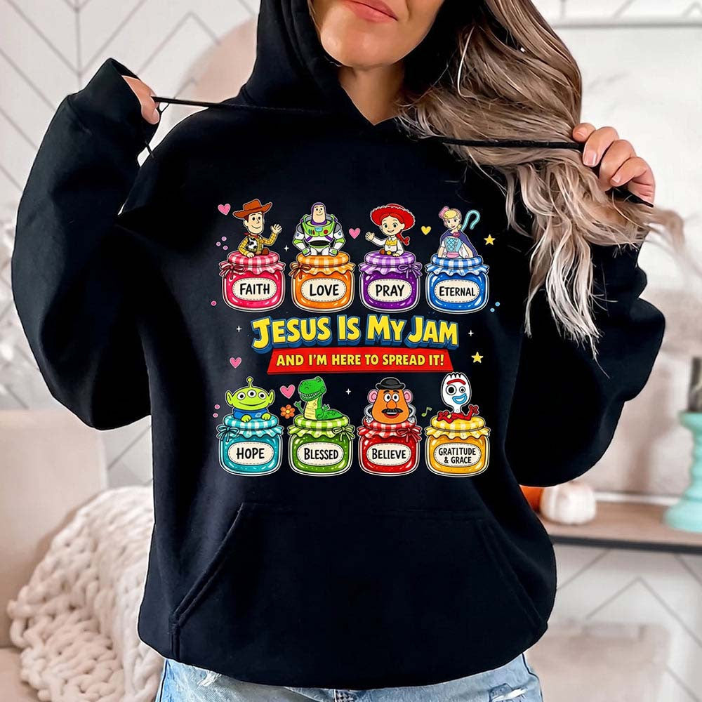 Jesus Is My Jam And I'm Here To Spread It Hoodie Cute Christian Hoodie Gifts For BFF - Merchluma
