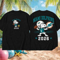 Miami Dolphins Football Snoopy 2026 Shirt Miami Dolphins Merch Best Gifts For Football Fans - Merchluma