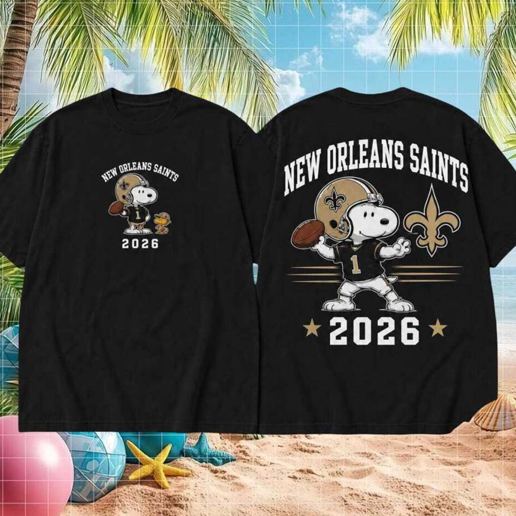 New Orleans Saints Football Snoopy 2026 Shirt NO Saints Merch Best Gift For Game Day - Merchluma