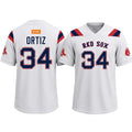 Red Sox #34 David Ortiz Football Jersey Boston Red Sox Merch Best Gifts For Baseball Lovers - Merchluma