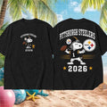 Pittsburgh Steelers Football Snoopy 2026 Shirt Pittsburgh Steelers Merch Gift For Brothers - Merchluma