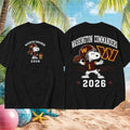 Washington Commanders Football Snoopy 2026 Shirt Commanders Merch Game Day Apparel - Merchluma