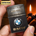 Personalized BMW Metal Zippo Lighter Case BMW Merch Gift Ideas For Husband - Merchluma