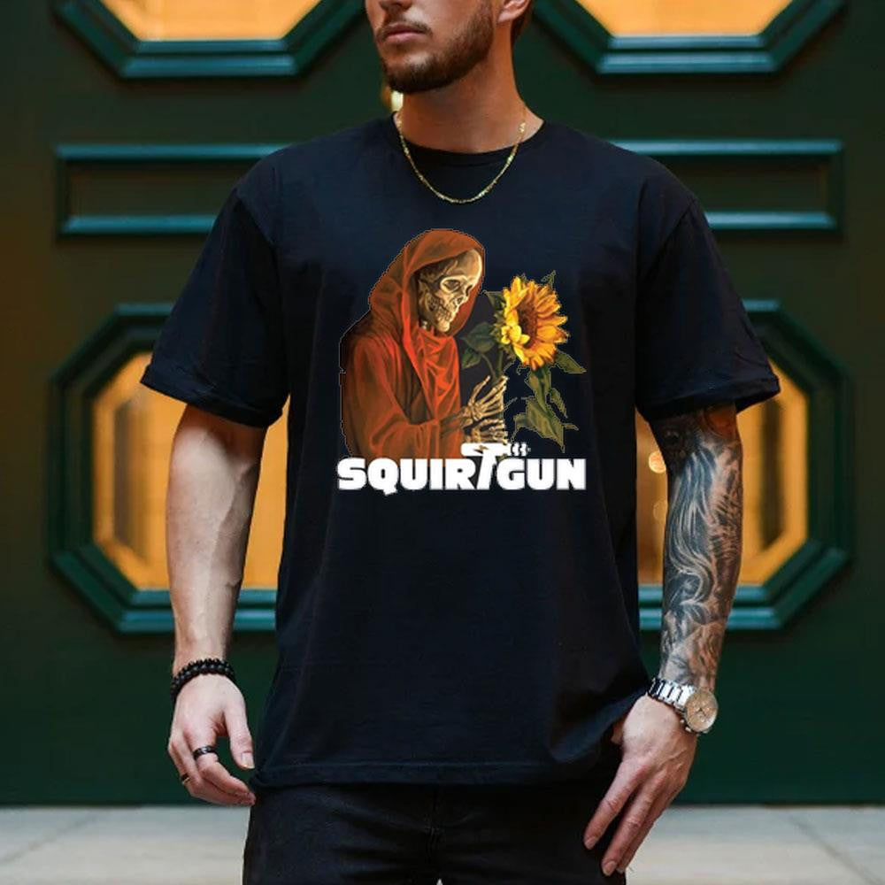 Squirtgun Ghostly Sunflowers Shirt 2026 Squirtgun Merch Present For Rock Band Fans - Merchluma