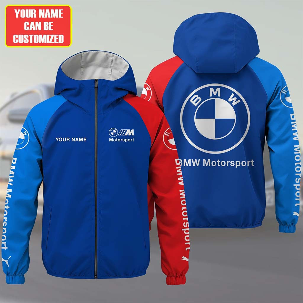 Personalized BMW Motorsport Windproof Jacket Best Gifts For Boyfriend - Merchluma
