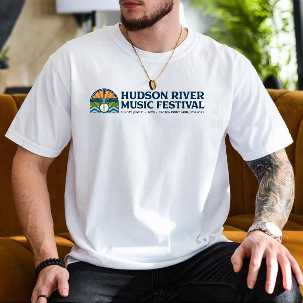 Hudson River Music Festival 2026 Logo 2 T-Shirt Cool Gifts For Music Lovers - Merchluma