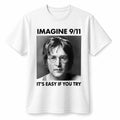Imagine 9 11 It's Easy If You Try Shirt John Lennon Merch Gift For Music Fans - Merchluma