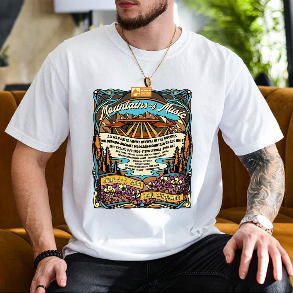 Mountains Of Music 2026 Shirt Birthday Gifts For Music Lovers - Merchluma