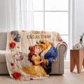 Personalized Beauty And The Beast Tale As Old As Time Blanket Best Gifts For Couple' - Merchluma