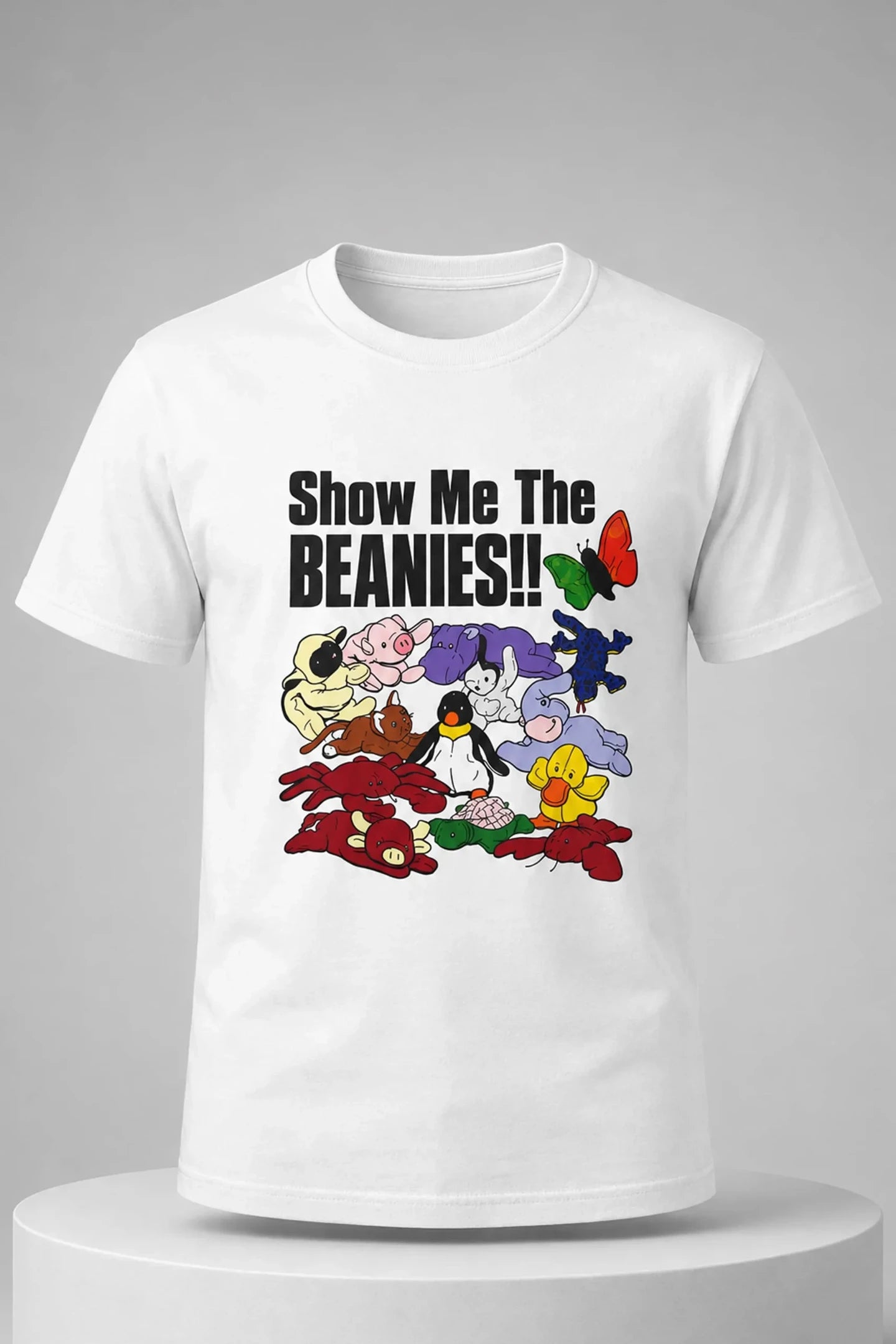 Show Me The Beanies Shirt Ty Beanie Babies Tee White Unique Gift For Friends - Merchluma