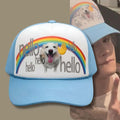 ENHYPEN Jake Layla Hello Rainbow Smiling Dog Graphic Trucker Hat ENHYPEN Merch Gift For Fans - Merchluma