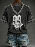 99 Sheeps Luke 15 4 Bible Verse V-Neck Shirt Faith Based Clothing Lines Christian Gift For Her - Merchluma