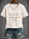 Don't Forget That God Can Do A Lot With Little V-Neck T-Shirt Christian Gifts For Friend - Merchluma