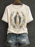Hail Mary Full Of Grace Shirt Faith In Love Clothing Christian Gift Ideas - Merchluma