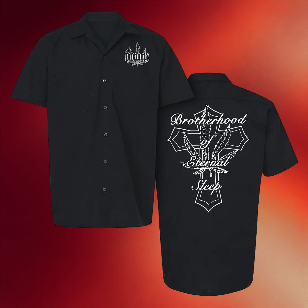 Beyond Human Merch 2026 Brotherhood Of Eternal Sleep Hawaiian Shirt Down Band Merch - Merchluma