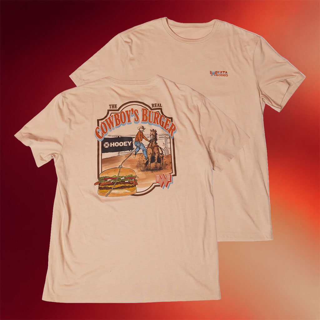 Whataburger Merch 2026 Hooey X Whataburger Cowboy Burger T-Shirt Gifts For Husband - Merchluma