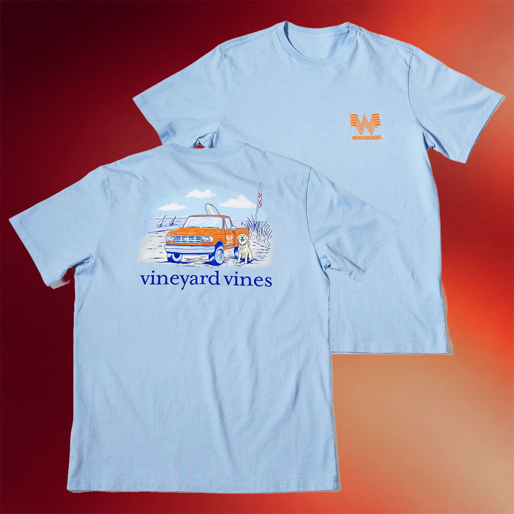 Whataburger Merch 2026 Vineyard Vines X Whataburger Truck T-Shirt Birthday Gift For Him - Merchluma