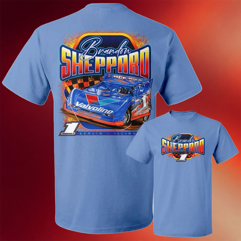 Brandon Sheppard Merch 2026 Rocket1 X BSheep Checkered Heat T-Shirt Cool Gift For Him - Merchluma