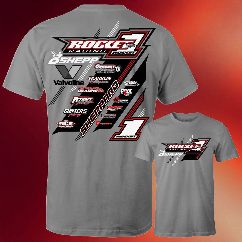 Brandon Sheppard Merch 2026 Rocket1 X BSheep Crew T-Shirt Gifts Ideas For Racing Lovers - Merchluma