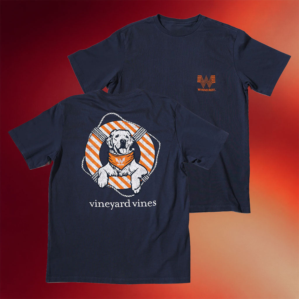 Whataburger Merch 2026 Vineyard Vines X Whataburger Dog T-Shirt Present For Husband - Merchluma