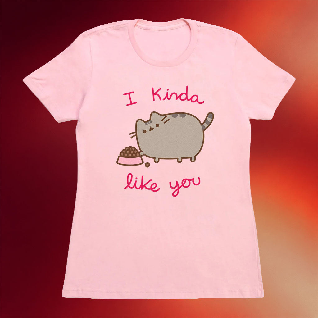 Culturefly Merch 2026 Pusheen I Kinda Like You T-Shirt Cute Gift For Cat Lovers - Merchluma