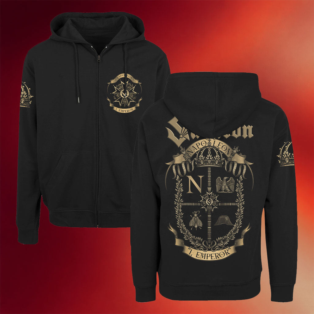 Sabaton Merch 2026 I Emperor Zip Hoodie Black Cool Gifts For Music Lovers - Merchluma